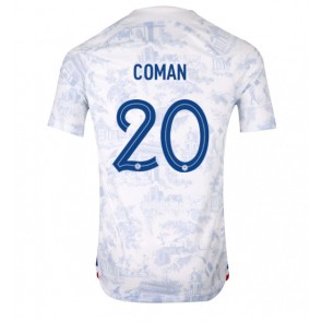 Francja Kingsley Coman #20 Koszulka Wyjazdowych MŚ 2022 Krótki Rękaw